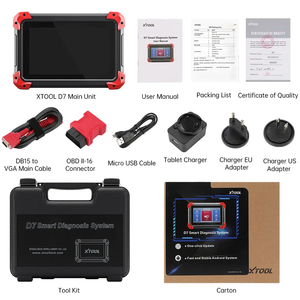 D7 OBD2 Automotive All System Diagnostic Tool <strong>Code</strong> Reader Key <strong>Programmer</strong> Auto Vin with 38+ Reset Functions Active Test