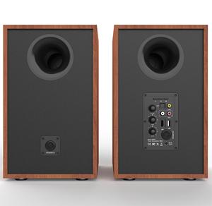 120W SR07B BT USB Coaxial entrada RCA óptica Carcasa de madera hecha a mano diseño elegante altavoz de estantería activa de sonido HiFi - Product Image 6
