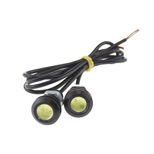 9W 18mm 12V 24V LED kartal göz ışığı araba sis DRL gündüz ters
