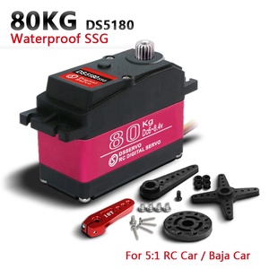 เซอร์โวดิจิตอลกันน้ำแรงบิดสูง,เกียร์โลหะ7.4V 80KG DS5180 SSG 18T Servo สำหรับหุ่นยนต์รถยนต์ Redcat HPI 1/5 RC Baja