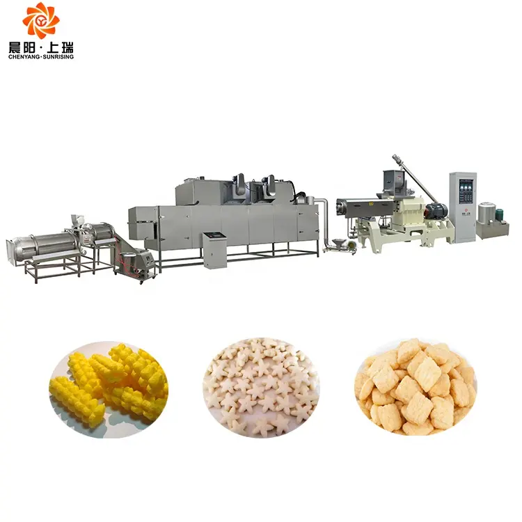 Full production line cheese ball making machine cheese ball corn puff snack food machine