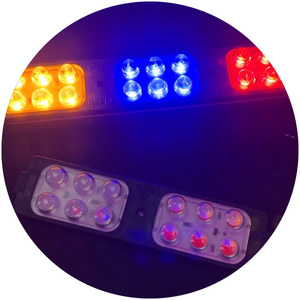 LEDモジュール12v高輝度LEDレッド + ブルーフラッシュ100x 26mmカーサイドライト12v 24vバースト点滅LEDモジュールライト - Product Image 4