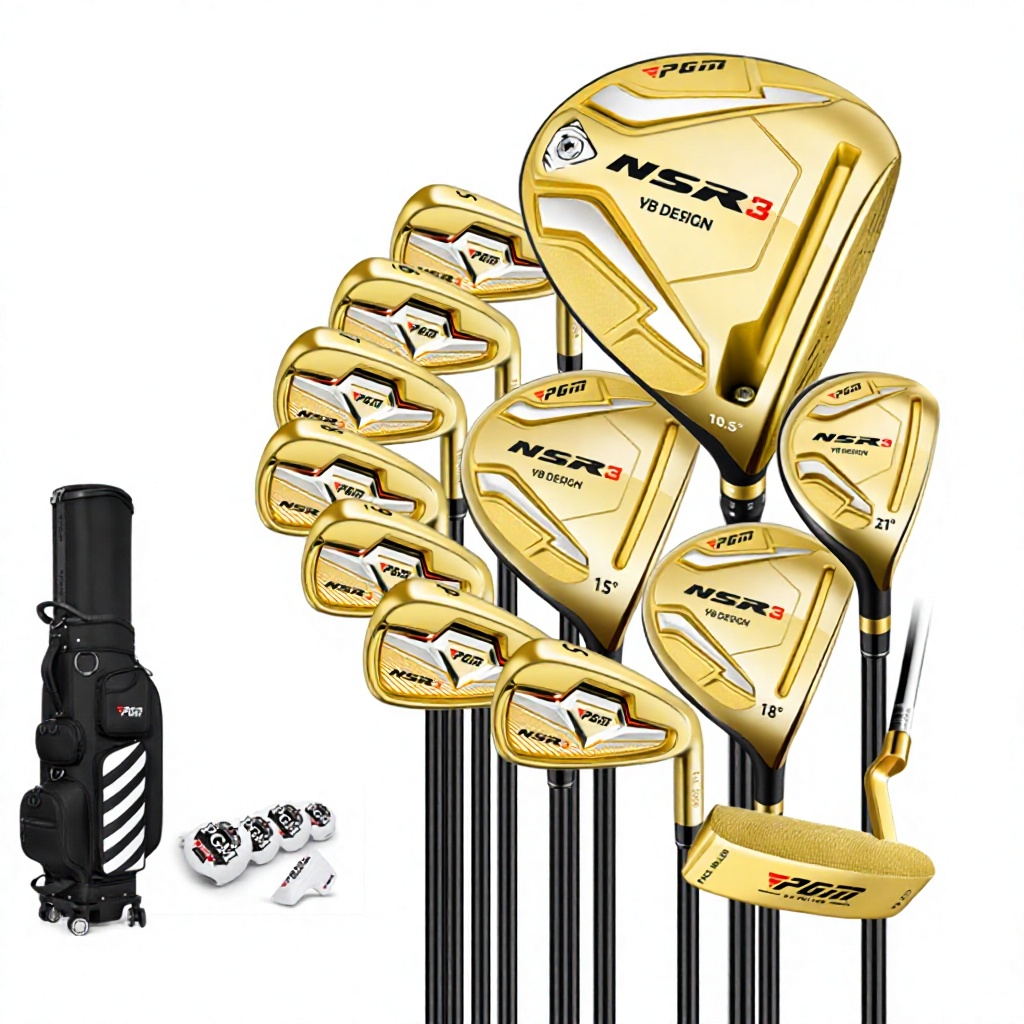 Juego de 12 piezas de carbono dorado, ejes de grado R dorados