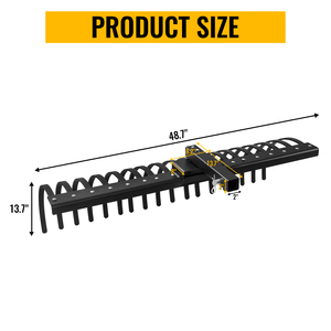 拖拉机耙17松散稻草耙除草工具钢刀片16-32英寸水生杂草耙 - Product Image 2