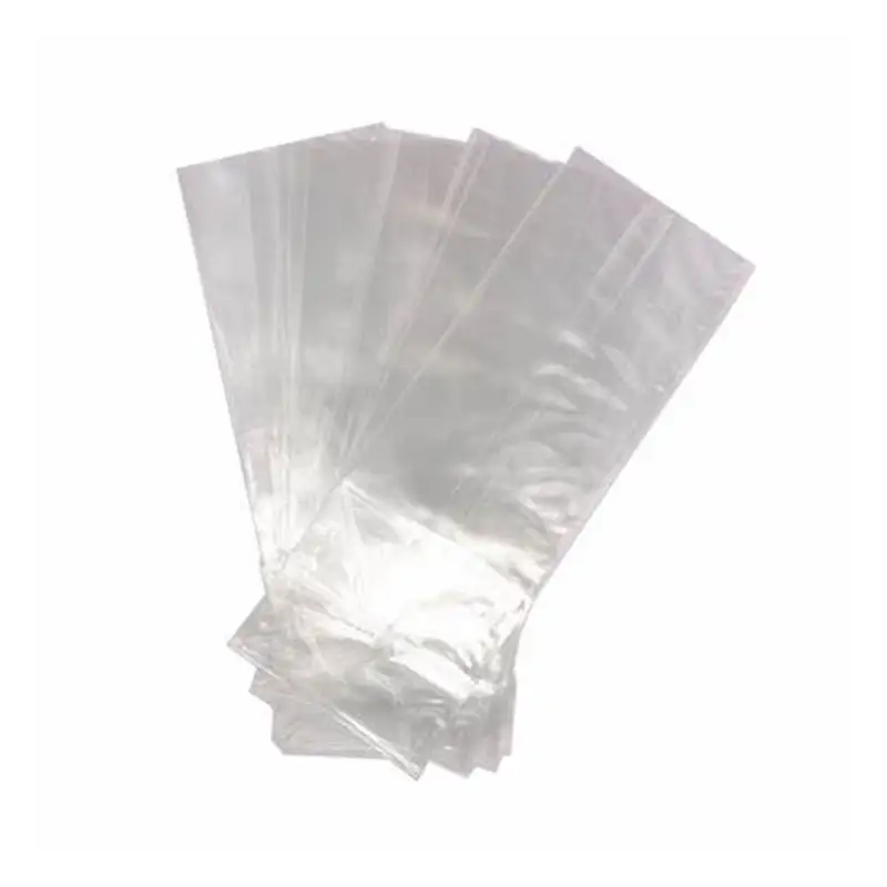 Square Base Block Bottom OPP Cellophane Packaging Bag Food Box Pouch Custom Plastic Flat Bag For Biscuit Packaging