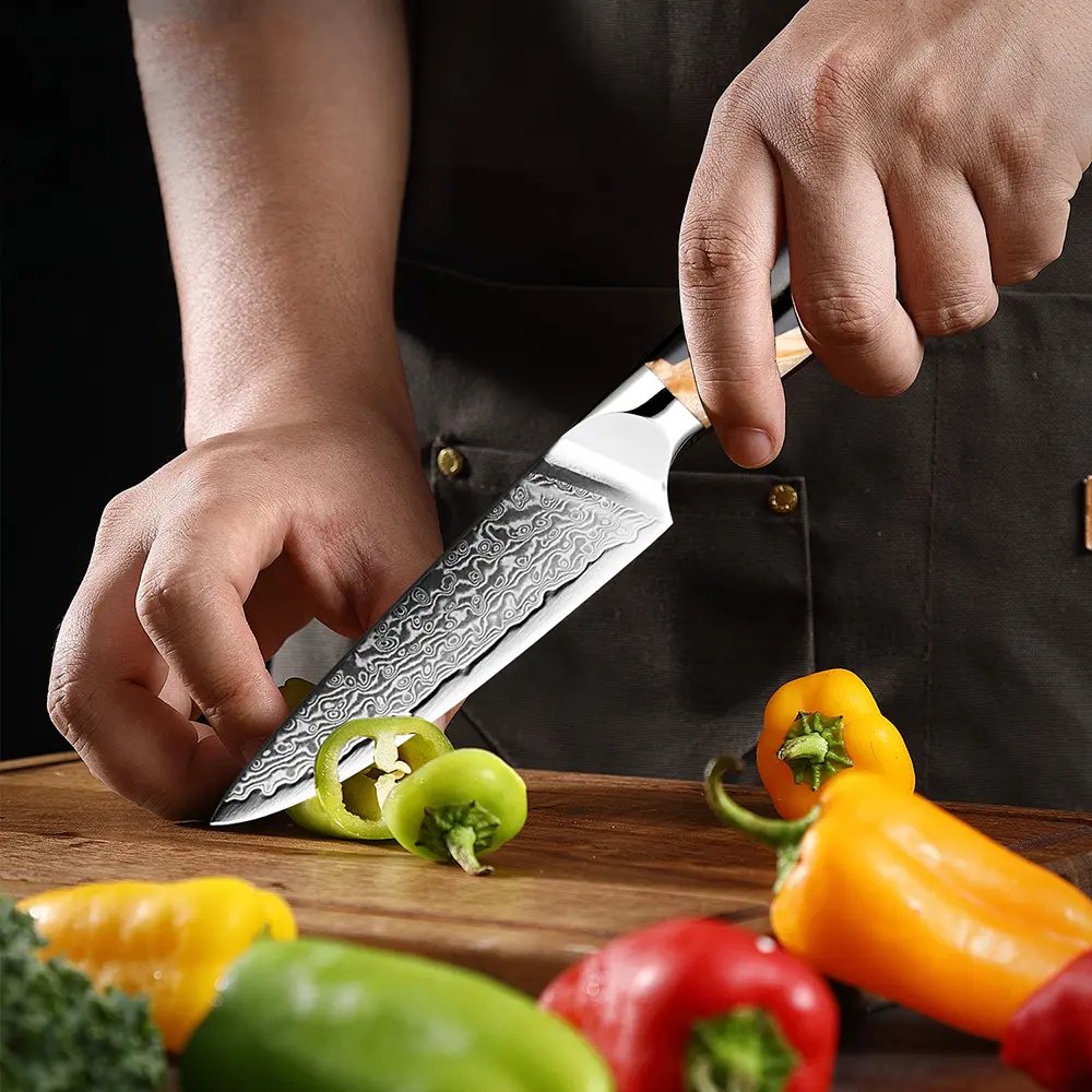 Yeni mutfak Razor sharp şef bıçağı japon Vg10 şam paslanmaz çelik balta ekmek soyma bıçağı Pro pişirme bıçaklar