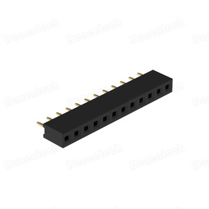 Denentech 2.0毫米单排H4.0，4.3，4.6直u型板对板插针母头连接器 - Product Image 4