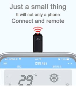 ポータブルユニバーサルIRリモコン赤外線ワイヤレスリモコンTVエアコン用スマートモバイルリモコン