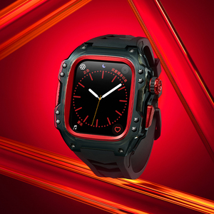 Tốt Nhất Bán Trong Suốt Trường Hợp <span class=keywords><strong>Mod</strong></span> Kit Đối Với Apple Ban Nhạc Đồng Hồ 45Mm 44Mm 9 8 7 6 5 Sông Băng Trường Hợp Ban Nhạc Cao Su Cho IWatch Sang Trọng Bộ - Product Image 3