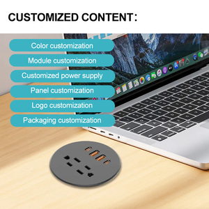 Arrange <strong>Cables</strong> &amp; Wires Through Computer Table Countertops PC Desk Grommet <strong>Cable</strong> <strong>Tidy</strong> Wire Hole Cover - Product Image 6