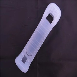 Long <strong>Black</strong> White Extended Protective Skin Silicone Case Cover for <strong>Wii</strong> Without Motion Plus Remote Controller Sleeve FREE SHIPPING - Product Image 4