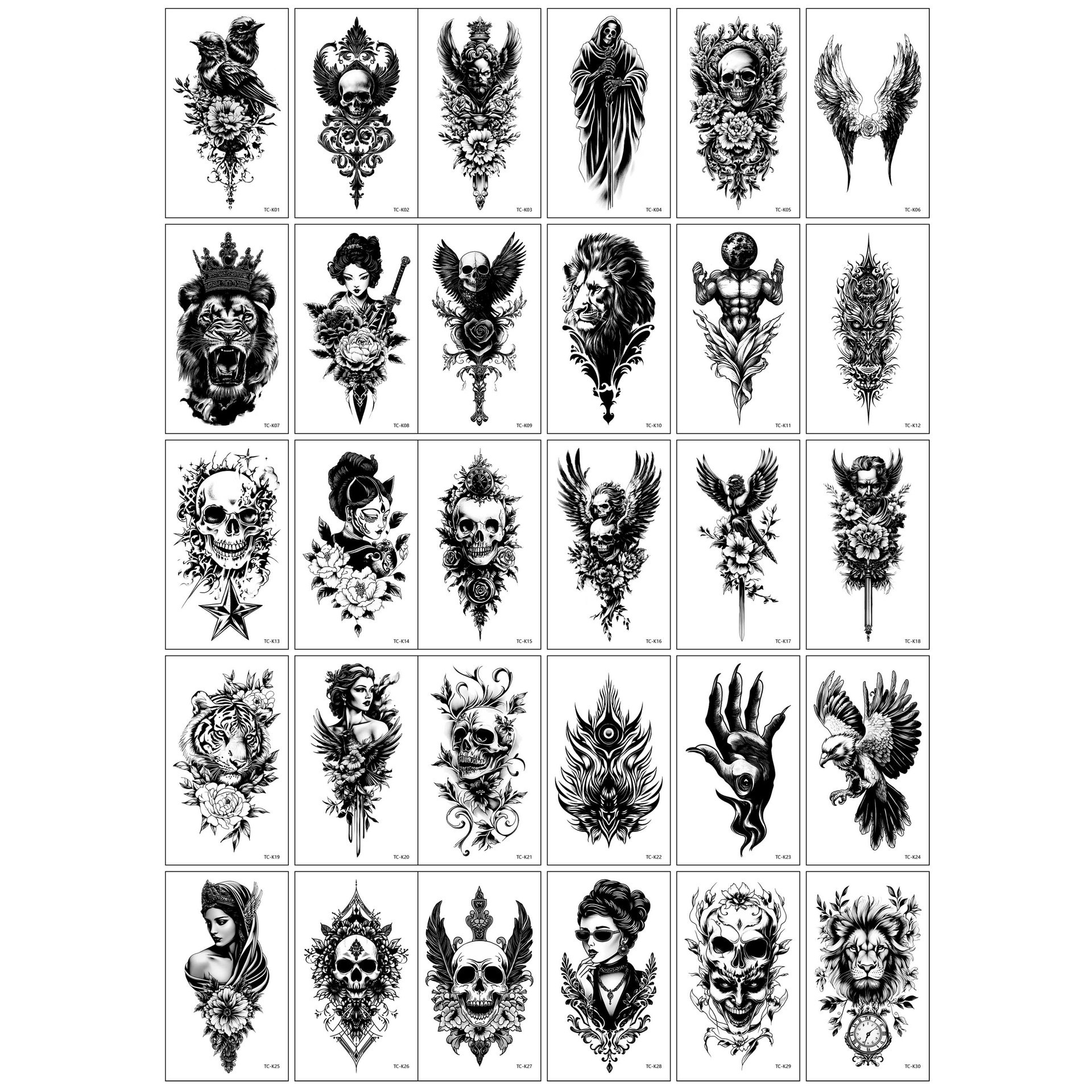 Tck-30 dans différents styles-5,7*9,7 cm
