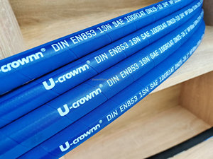 SAE100 1SN/2SN/R1/<strong>R2</strong> <strong>1</strong>/4&quot; to <strong>2</strong>&quot; Hydraulic <strong>Hose</strong> High Pressure Rubber Flexible Rubber Hydraulic <strong>Hose</strong> - Product Image 3