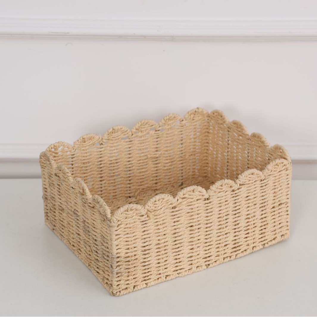 Beige Large Storage Basket