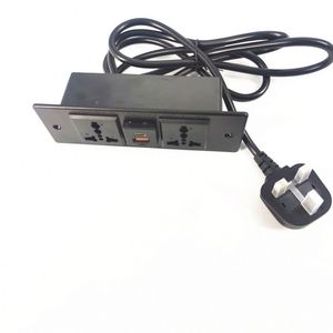 定制通用电源插座办公桌嵌入式嵌入式插座嵌入式桌面家具电源插座，带usb-c - Product Image 4