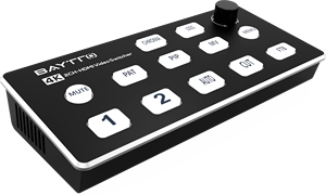 Conmutador de video de 2 canales 4K conmutador de transmisión de video para teclado en vivo y de transmisión - Product Image 2