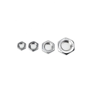 Tùy chỉnh thép không gỉ nặng Hex Mứt hạt DIN 936 mỏng Nut unchamfered hình lục giác mỏng các loại hạt - Product Image 6