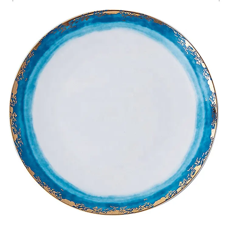 New design european custom made dinner serving plates set 8 inch ceramic dinner plate