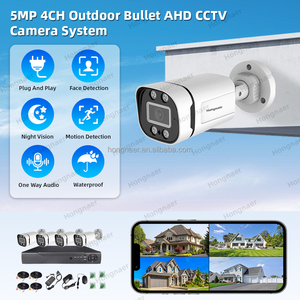 Hongnaer 5MP 4CH Home DVR Digital Video Recorder Indoor Outdoor Analog CCTV Security <strong>Camera</strong> Set Kit System Surveillance System - Product Image 2