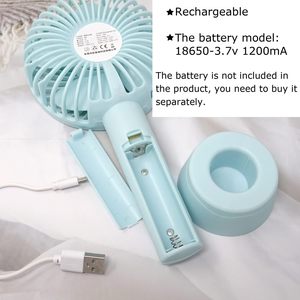 时尚夜发光二极管灯<span class=keywords><strong>USB</strong></span>电动手持台式充电小冷却风扇便携式锂电池手迷你风扇