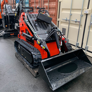Gran oferta, cargadora de dirección deslizante, pala cargadora frontal de rueda barata con carga nominal de 5 toneladas, retroexcavadora diésel, componentes de núcleo de bomba de motor