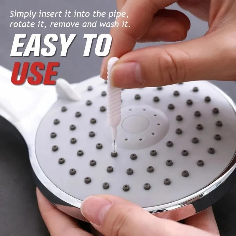 10 adet duş başlığı temizleme fırçası yıkama tıkanma önleyici küçük fırça gözenek boşluk temizleme fırçası mutfak tuvalet için telefon delik