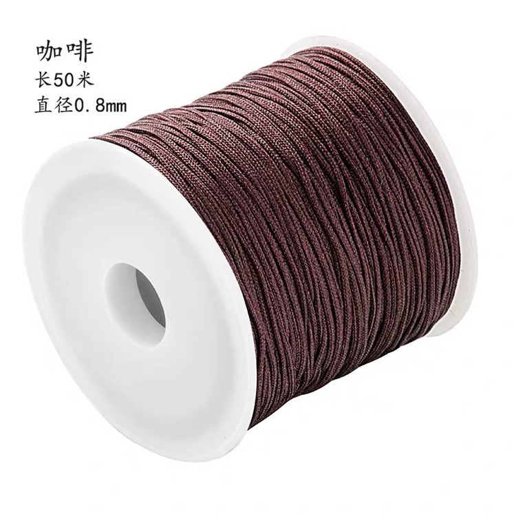 N° 72 brun café, 0,8 mm, 50 mètres