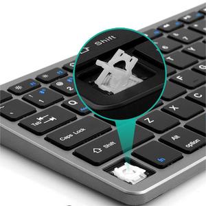 Juego de teclado inalámbrico recargable X522, teclado y ratón inalámbricos portátiles ultrafinos para PC, ordenador de escritorio, portátil - Product Image 3