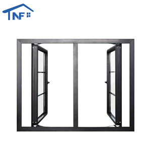 Custom House Villa Ventanas y soluciones de puertas Prefabricadas Ahorro de energía Ventanas abatibles de aluminio - Product Image 4
