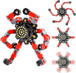 1 pezzo di <span class=keywords><strong>Fidget</strong></span> Spinner trasformabili per alleviare lo Stress giocattoli sensoriali con punta delle dita Gyros Spinner bomboniere per bambini adulti con autismo - Product Image 2