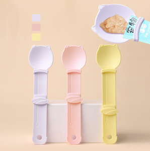 New Cross-Biên Giới Mèo Dải Trung Chuyển Muỗng Bóp Thiết Kế Cho Dễ Dàng Ăn Nhẹ Cho Ăn Vật Nuôi Nguồn Cung Cấp Cho Chó Động Vật Ngoài Trời Bát Chai - Product Image 1