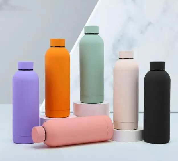 niedriger preis großhandel doppelwand 500 ml personalisiert benutzerdefiniert edelstahl wasserflasche