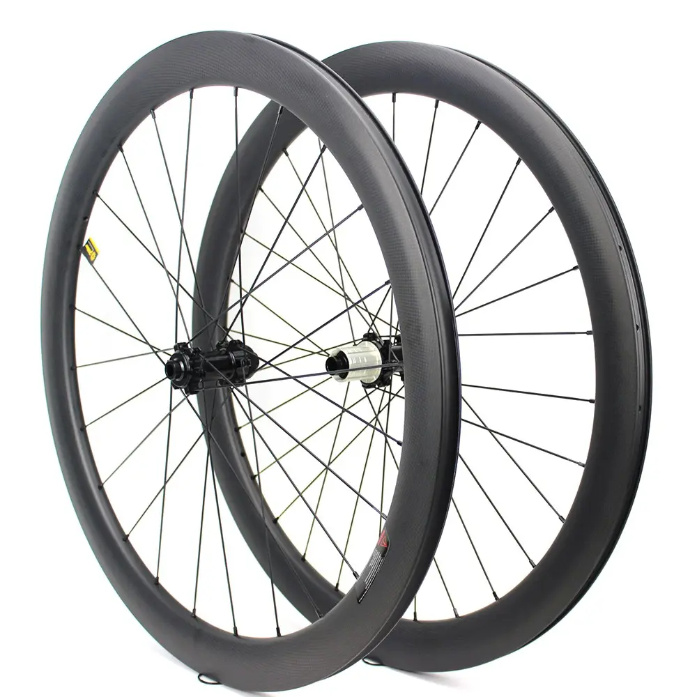 Melhor oferta para 700c 50mm clincher conjunto de rodas de freio a disco de carbono, chinês, barato, bicicleta de estrada