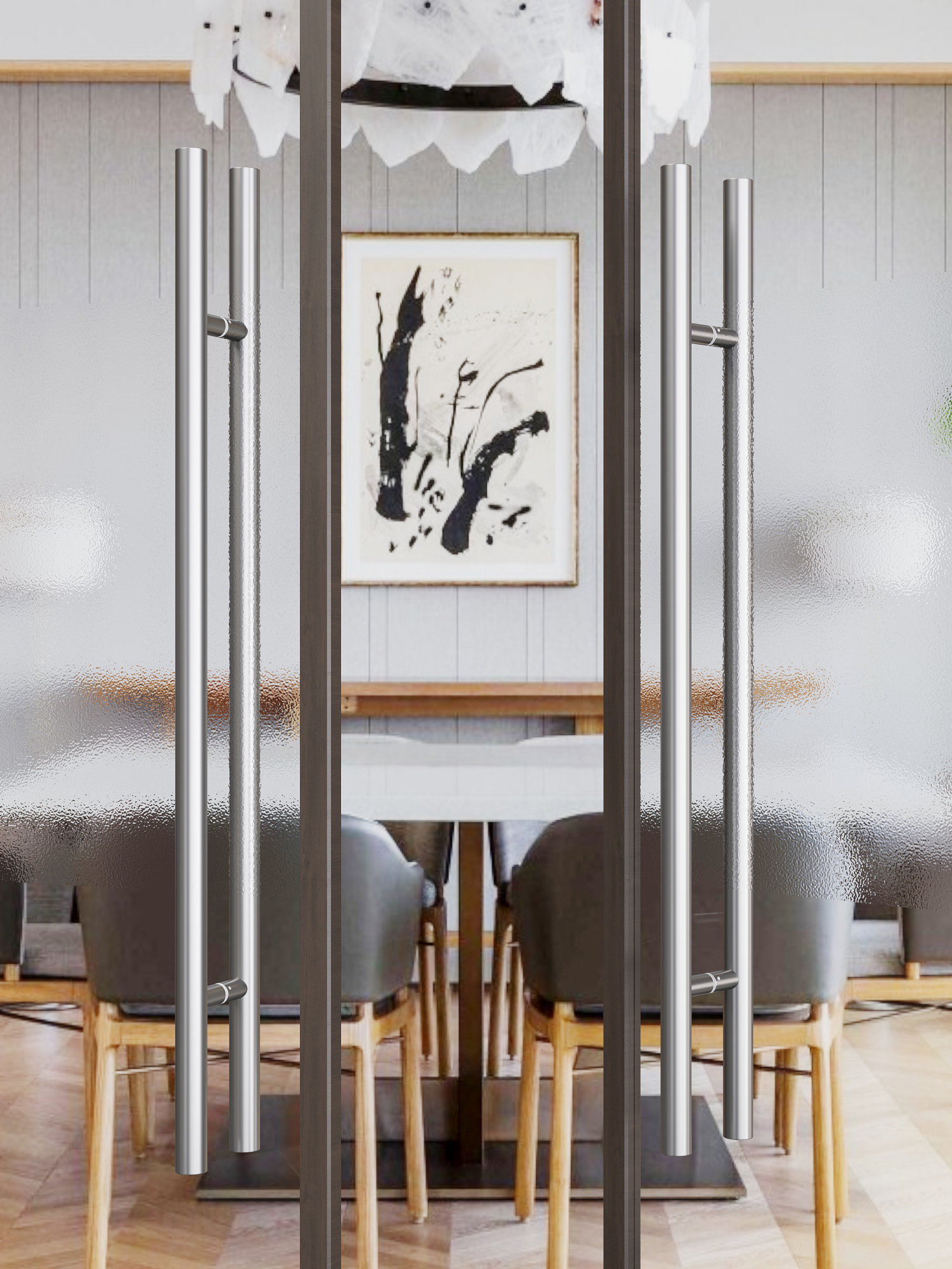 Forme ronde Argent brossé