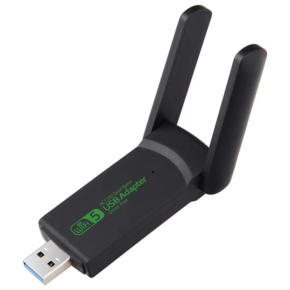 USB 3.0 1200Mbps USB Wifi kablosuz adaptör ağ kartı anten Dual Band 2.4G 5.8G WIFI Lan kartı 802.11ac PC Laptop için