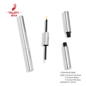 שני באחד מיני גודל 3ml * <span class=keywords><strong>2</strong></span> מבריק כסף ריק מתכת/אלומיניום ריק ריס סרום בקבוק, מסקרה צינור כפול הסתיים, <span class=keywords><strong>2</strong></span> ב <span class=keywords><strong>1</strong></span> מסקרה