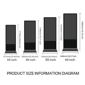 Verbessern Sie Ihre Display-Promotionen mit AI-Identifikation und Standing Floor Android-Fernbedienung zur Förderung des LCD-Display-Monitors - Product Image 2