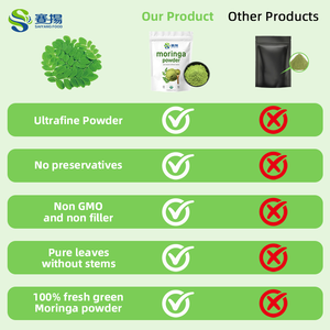 Kualitas tinggi 100% murni alami daun Moringa bubuk ekstrak massal bubuk Moringa ORGANIK daun bubuk kemasan tas - Product Image 5
