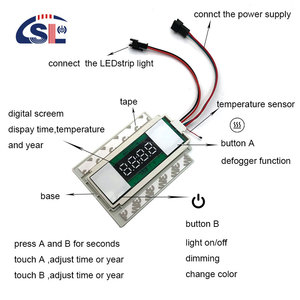 Multi-Function Smart Touch Dimmer <strong>Switch</strong> Integrated Two-Button Tircolor Touch <strong>Sensor</strong> <strong>Switch</strong> Inductive <strong>Switches</strong> for Convenience - Product Image 5