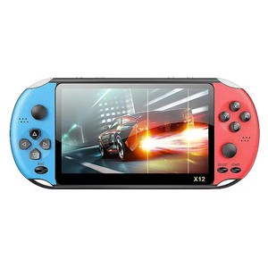 最高のX12PLUSハンドヘルドゲームコンソール7インチHDスクリーンハンドヘルドポータブルビデオプレーヤー内蔵クラシック無料ゲームコンソール