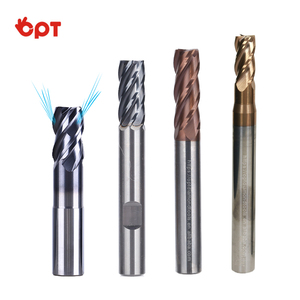 用于金属高效高精度数控工具的OPT耐用通用平底铣刀4槽硬质合金立铣刀 - Product Image 2