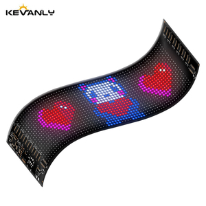 <strong>Led</strong> Car Display Flexible Matrix Screen Panel App Remote Controlled RGB DIY Text Lamp for Car Window Rear Decoration Board Light - Product Image 1