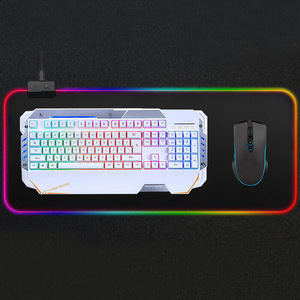 YLW yeni varış su geçirmez kauçuk genişletilmiş oyun RGB Mouse Pad özel LED fare Mat - Product Image 3