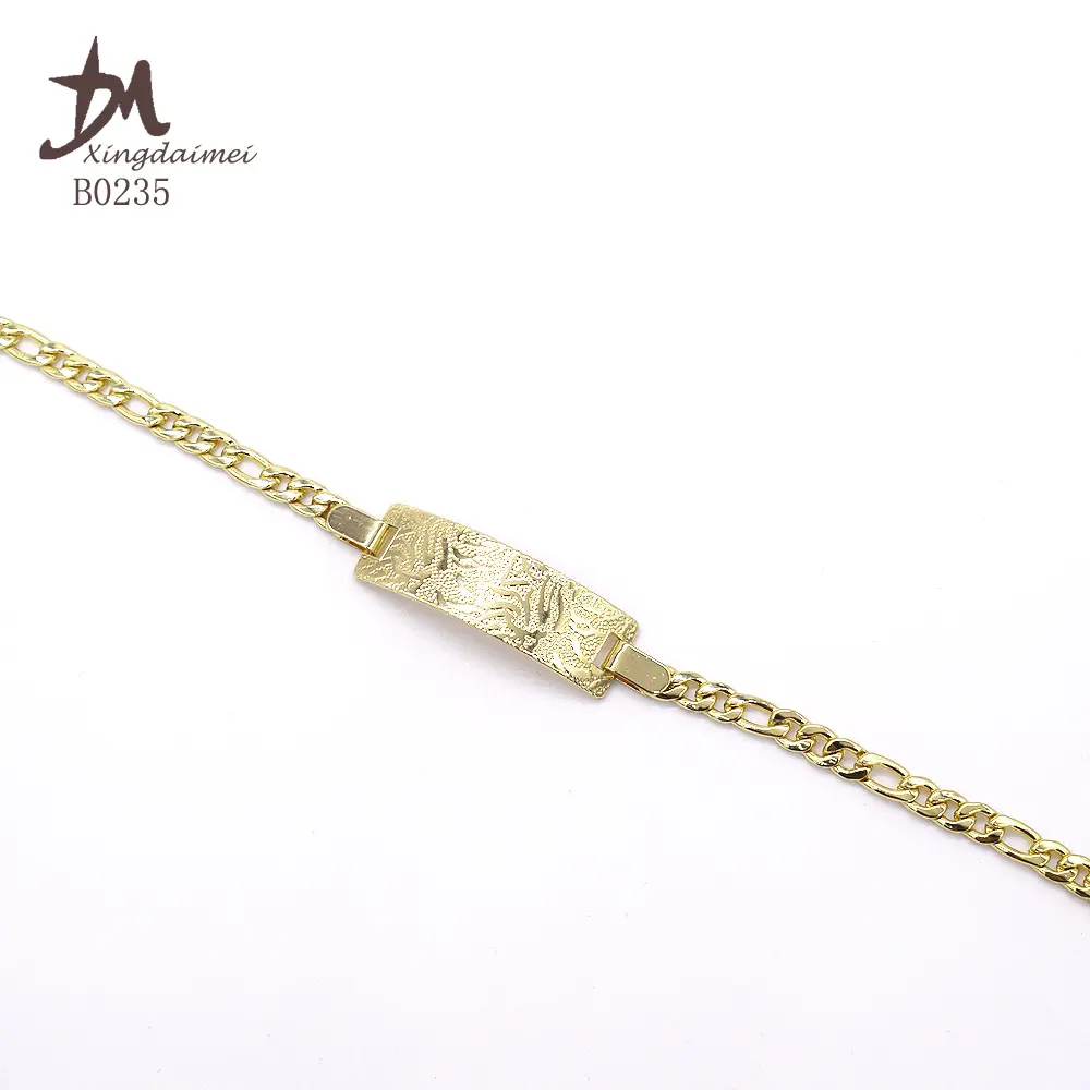 B0235 novo design da moda 18k ouro pulseira feminina