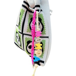 JB083PL renkli plastik akrilik anahtarlık DIY yapımı için büyük delik alfabe mektup boncuk - Product Image 5