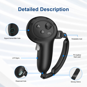 Game Accessories Grip Cover Handle Cover Protective Skin Silicone Protector for Oculus <strong>Quest</strong> 3 VR Controller - Product Image 3