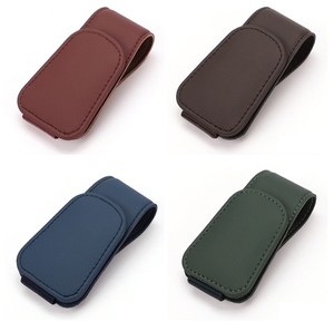 Sáng tạo xe kính clip, sunvisor Kính mát chủ da đậu xe chủ thẻ Kính mát trường hợp lưu trữ từ xe tổ chức - Product Image 3