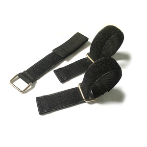 Jane Coo Reusable Fastening Tape Cable Tie <strong>Double</strong> <strong>Side</strong> Adjustable Sewing on Webbing <strong>Hook</strong> and <strong>Loop</strong> <strong>Strap</strong> With Buckle - Product Image 2