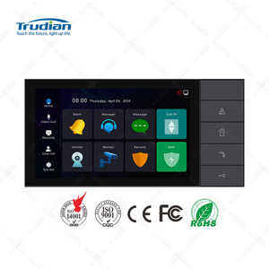 Trudian 7 Inch Touch Screen <strong>Video</strong> Interphone Indoor Monitor Remote Unlocking <strong>TCP</strong>/IP <strong>Video</strong> <strong>Intercom</strong> <strong>System</strong> for Multiple Apartment