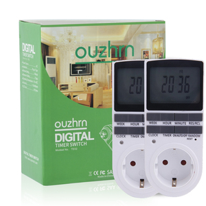 Presa Timer digitale, Timer elettrico Plug-in per interni per esterni elettrico16a/3680W, gruppi di display LCD on/off di grandi dimensioni - Product Image 1